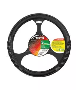 ΚΑΛΥΜΜΑ ΤΙΜΟΝΙΟΥ SPA (S) 35/37cm ΔΕΡΜΑΤΙΝΗ ΜΑΥΡΟ/ΓΚΡΙ ΑΟΣΜΟ ECO-FRIENDLY 