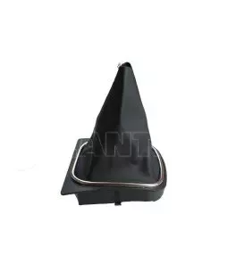 Φυσούνα Λεβιέ Ταχυτήτων Μαρκέ Με Βάση Για VW Golf V (5) 03-08 / VW Golf VI (6) 08-11 Μαύρο / Χρώμιο GK0055 