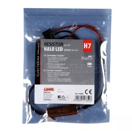 Lampa ΑΝΤΙΣΤΑΣΗ CAN-BUS ΓΙΑ HALO LED ΚΙΤ H7 9>32V SERIES 4>11 (ΑΝΤΙΣΤΑΣΗ- ΨΕΥΤΗΣ- CANCELLER) 1ΤΕΜ. L5785.0 