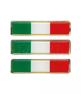 ΑΥΤΟΚΟΛΛΗΤΟ ΣΗΜΑ 3D ΣΗΜΑΙΑ ΙΤΑΛΙΑΣ 80x16mm LAMPA -  3 Τεμ. 