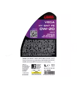 ΛΑΔΙ ΚΙΝΗΤΗΡΑ OW-20 VEGA HY SINT FE ΣΥΝΘΕΤΙΚΟ ACEA C5 FUEL ECONOMY 1L LAMPA - 1 ΤΕΜ. 