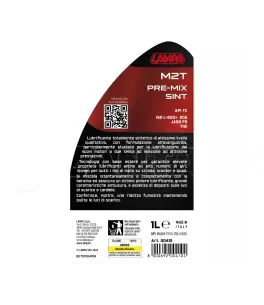 ΛΑΔΙ MOTO M2T PRE-MIX SINT ΣΥΝΘΕΤΙΚΟ MOTO ΓΙΑ ΔΙΧΡΟΝΟΥΣ ΚΙΝΗΤΗΡΕΣ 1L LAMPA - 1 ΤΕΜ. 