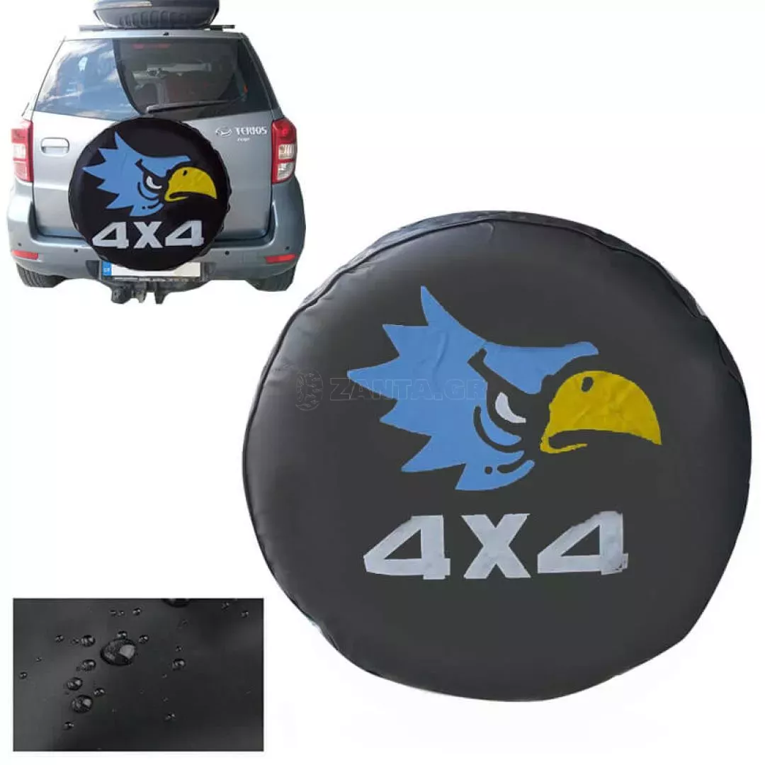 Κάλυμμα Ρεζέρβας Jeep 16'' Pvc Μαύρο Αετός 4x4