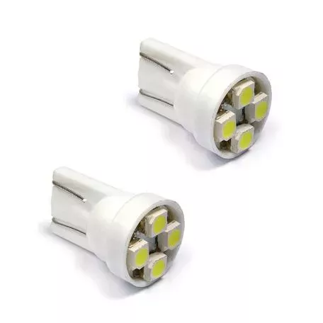 Λάμπες Led T10 12volt 4 Led Wedge Canbus Λευκό Φως 14192 2 Τεμάχια 