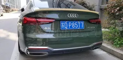 Αεροτομή πορτ μπαγκάζ για Audi A5 coupe (2016+) - μαύρη γυαλιστερή 