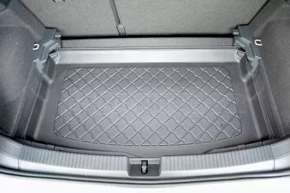Πατάκι λαστιχένιο για πορτ - μπαγκάζ για  Volkswagen T-Cross (2019+)  lower boot; adjustable boot floor in the lowest position - 1τμχ. 