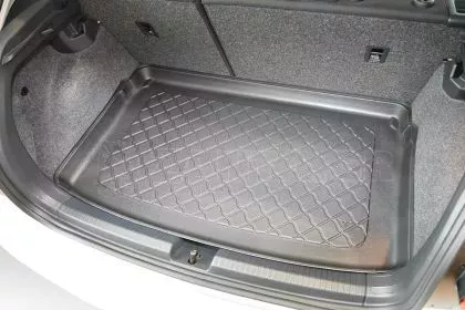 Πατάκι λαστιχένιο για πορτ - μπαγκάζ για Volkswagen Polo VI 5 doors 2017+ upper boot; adjustable boot floor in top position - 1τμχ. 