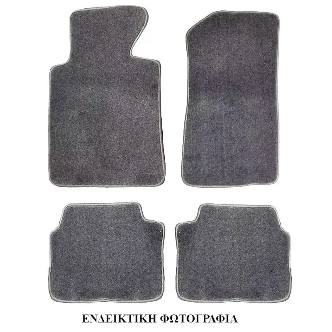 Πατάκια Αυτοκινήτου Μοκέτα Για Toyota Corolla 2001-2007 Γκρι 4 Τεμάχια