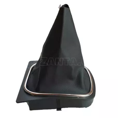 Φυσούνα Λεβιέ Ταχυτήτων Μαρκέ Με Βάση Για VW Golf V (5) 03-08 / VW Golf VI (6) 08-11 Μαύρο / Χρώμιο GK0055 