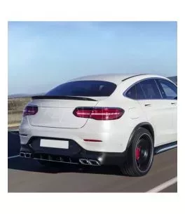 Αεροτομή πορτ μπαγκάζ για Mercedes GLC W253 (2016-2018) coupe - μαύρη γυαλιστερή 