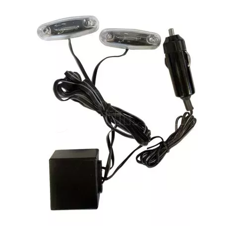 Διακοσμητικός Φωτισμός "Led & Strobo Flashing" TR-6219 Μπλε 2 Led & 1 Strobo 2 Τεμάχια 