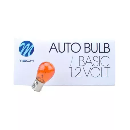 M-tech PY21W 12V 21W BAU15s ΜΟΝΟΠΟΛΙΚΟ ΠΑΡΑΚΕΝΤΡΟ ΠΟΡΤΟΚΑΛΙ ΦΩΣ ΚΟΥΤΙ 10ΤΕΜ. Z36/MT