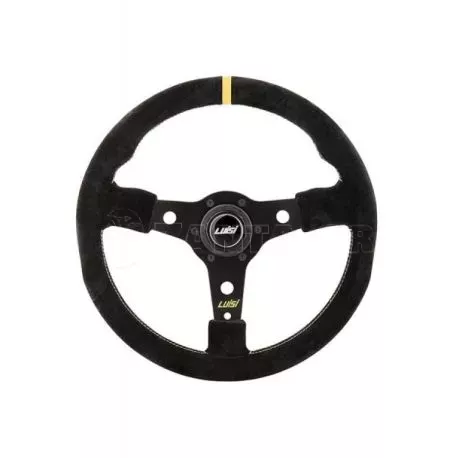 Luisi ΤΙΜΟΝΙ RACING CORSA 350mm ΤΡΙΑΚΤΙΝΟ ΣΟΥΕΤ ΜΑΥΡΟ LUISI ΤΙΜ.41052/11/LU