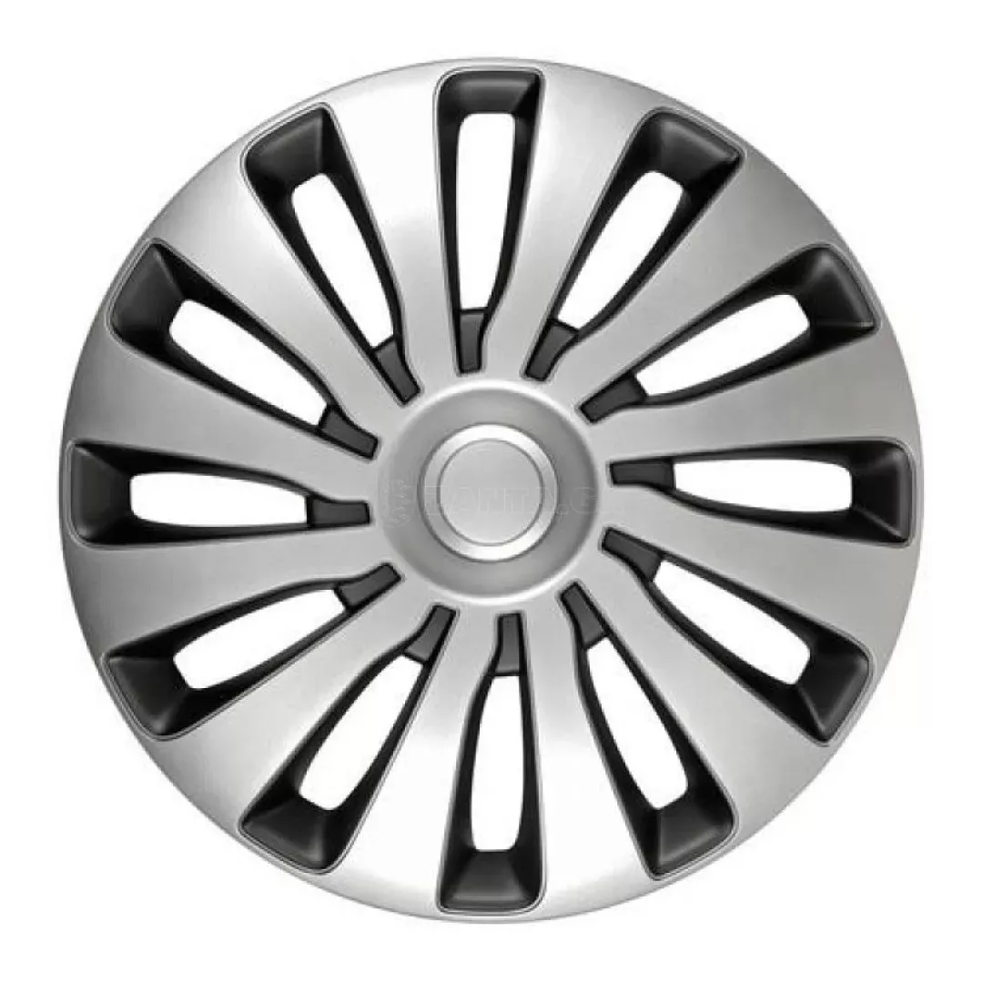 Lampa ΤΑΣΙ 13" SEPANG SILVER/BLACK ΑΣΗΜΙ/ΜΑΥΡΟ 4ΤΕΜ. L3165.5