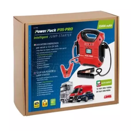 Lampa ΣΤΑΡΤΕΡ ΕΚΚΙΝΗΤΗΣ 12V 600A / 24V 300A 35Ah POWER PACK P35-PRO AC/DC L7016.8 