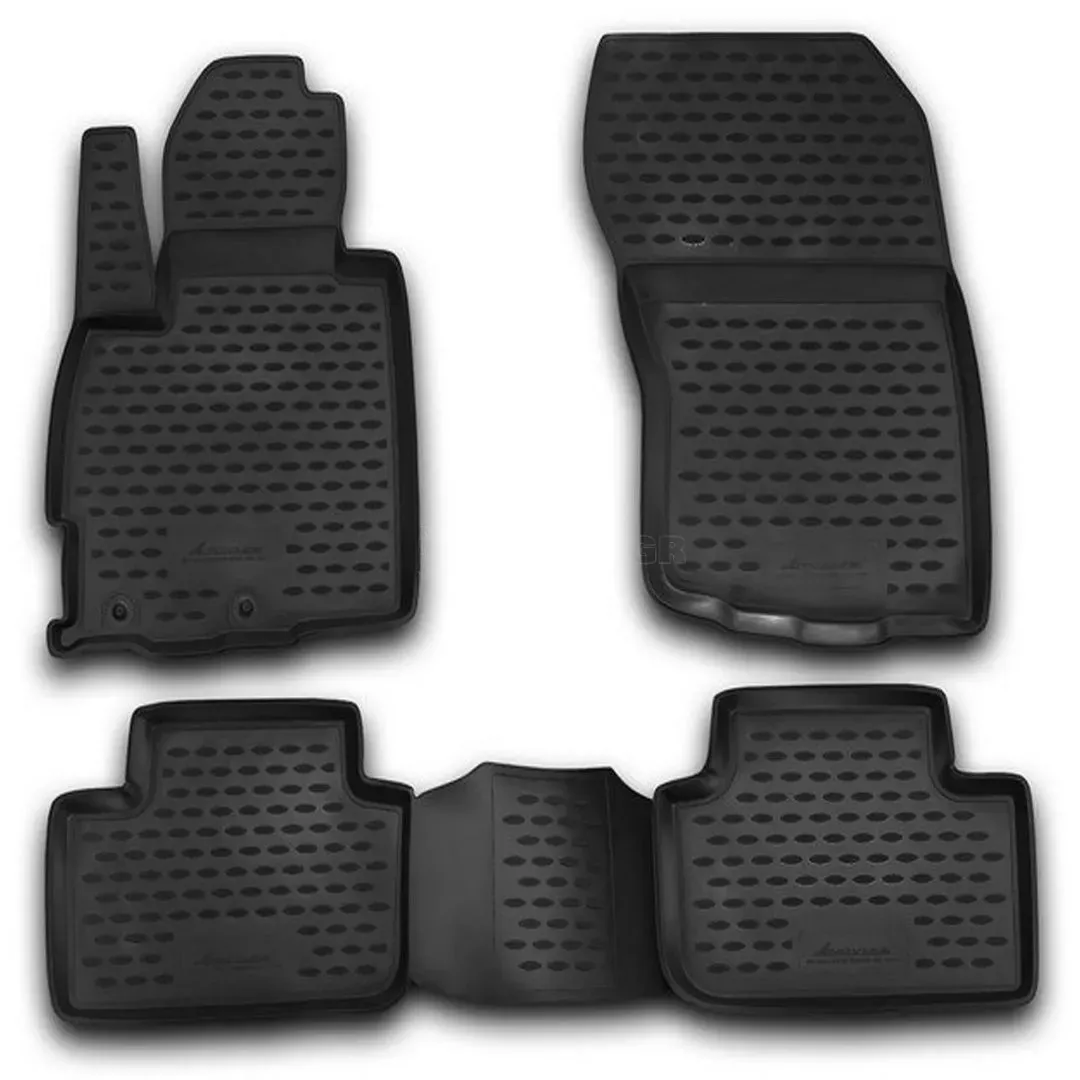 Novline ΜΑΡΚΕ ΠΑΤΑΚΙΑ ΣΕ ΣΚΑΦΗ TPE ΛΑΣΤΙΧΟ ΓΙΑ MITSUBISHI ASX 5D 2010+ ΣΕ ΜΑΥΡΟ ΧΡΩΜΑ NOVLINE - 4 ΤΕΜ. NLC.35.25.210K/NV