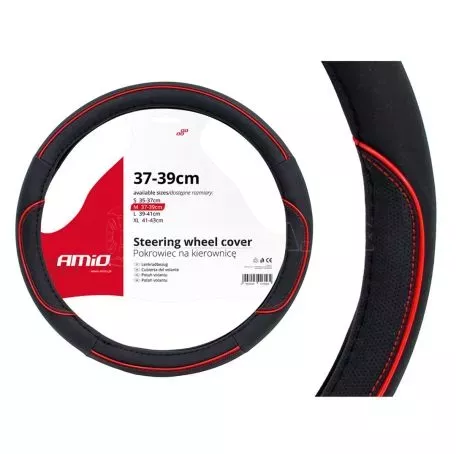 AMIO ΚΑΛΥΜΜΑ ΤΙΜΟΝΙΟΥ 37/39CM SWC-07 ΜΑΥΡΟ/ΚΟΚΚΙΝΕΣ ΡΑΦΕΣ AMiO – 1 ΤΕΜ. 01362/AM 