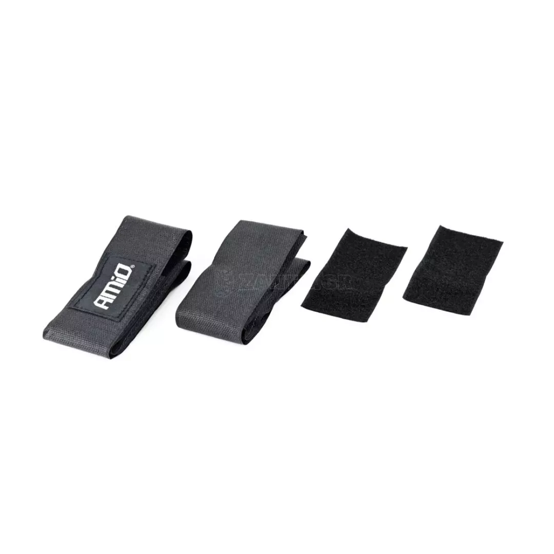 AMIO ΙΜΑΝΤΕΣ VELCRO 59x5cm ΜΕ ΑΥΤΟΚΟΛΛΗΤΑ 10x5cm ΣΕ ΜΑΥΡΟ ΧΡΩΜΑ ΓΙΑ ΣΤΗΡΙΞΗ ΠΥΡΟΣΒΕΣΤΗΡΑ AMiO - 2 ΤΕΜ. 02498/AM