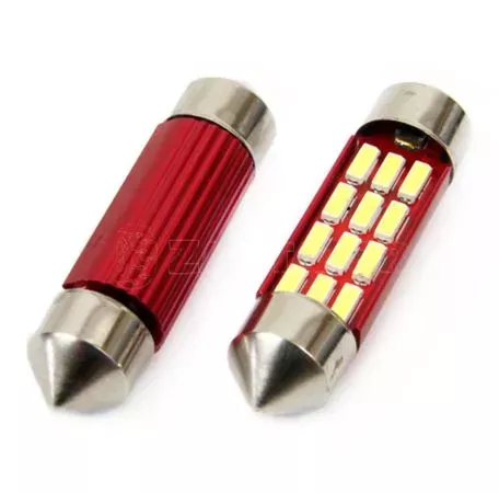 AMIO ΛΑΜΠΑΚΙΑ ΠΛΑΦΟΝΙΕΡΑΣ 36mm 12V 5.600K 12xSMD 4014 LED CAN-BUS  AMIO - 2 ΤΕΜ. 01632/AM 