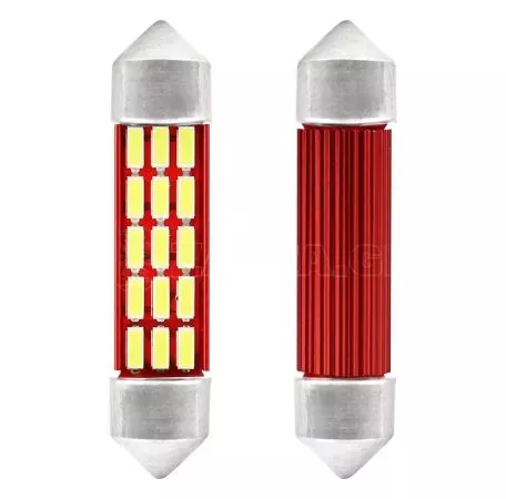 AMIO ΛΑΜΠΑΚΙΑ ΠΛΑΦΟΝΙΕΡΑΣ 41mm 12V 5.600K 20xSMD 4014 LED CAN-BUS  AMIO - 2 ΤΕΜ. 01634/AM 