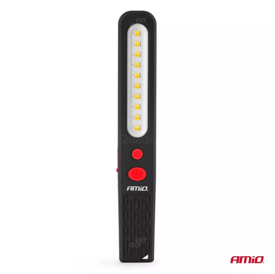 AMIO ΦΑΚΟΣ ΕΡΓΑΣΙΑΣ ΧΕΙΡΟΣ ΜΕ ΜΑΓΝΗΤΗ MICRO USB SMD LED 1200mAh 37x16x241mm - 1 ΤΕΜ. 02819/AM