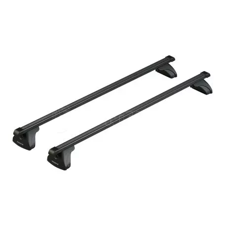 Nordrive ΜΠΑΡΕΣ ΟΡΟΦΗΣ ΣΙΔΗΡΟΥ QUADRA M 120 cm MAX-LOAD ΣΕΤ ΣΕ ΜΑΥΡΟ ΧΡΩΜΑ ΜΕ ΠΡΟΣΤΑΤΕΥΤΙΚΑ ΚΑΠΑΚΙΑ ΑΚΡΩΝ EVOS LP ΓΙΑ ΑΠΛΗ ΟΡΟΦΗ NORDRIVE - 2 ΤΕΜ. N15320 