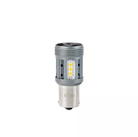 M-tech ΛΑΜΠΑΚΙ PY21W 12/24V BA15s 12xSMD3030 LED CAN-BUS ΠΟΡΤΟΚΑΛΙ PLATINIUM BLISTER M-TECH - 1 ΤΕΜ  LB852Y-01B/MT 