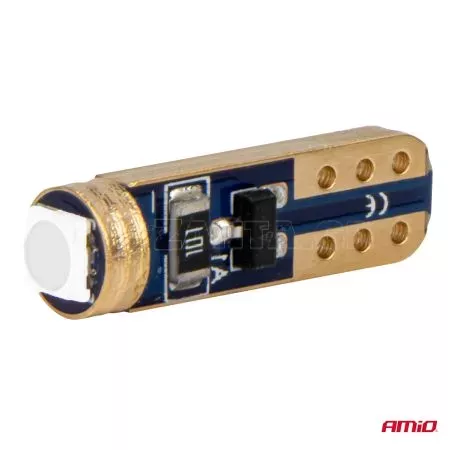 AMIO ΛΑΜΠΑΚΙΑ T5 W1W 12V 1SMD LED ΜΠΛΕ AMIO - 2 ΤΕΜ. 03728/AM 