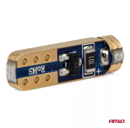 AMIO ΛΑΜΠΑΚΙΑ T5 W1W 12V 1SMD LED ΜΠΛΕ AMIO - 2 ΤΕΜ. 03728/AM 