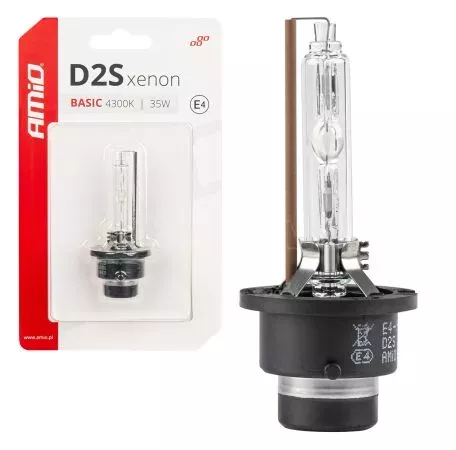 AMIO ΑΝΤΑΛΛΑΚΤΙΚΗ ΛΑΜΠΑ ΧΕΝΟΝ BASIC D2S 12V 4.300k 35W BLISTER CARD AMIO - 1 ΤΕΜ. 03860/AM 
