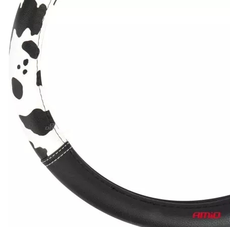 AMIO ΚΑΛΥΜΜΑ ΤΙΜΟΝΙΟΥ SWC-62 (M) 37>39cm ΜΑΥΡΟ ΜΕ ΣΧΕΔΙΟ ΑΣΠΡΟΜΑΥΡΟ ΔΕΡΜΑ ΑΓΕΛΑΔΑΣ AMIO - 1 ΤΕΜ. 04172/AM 