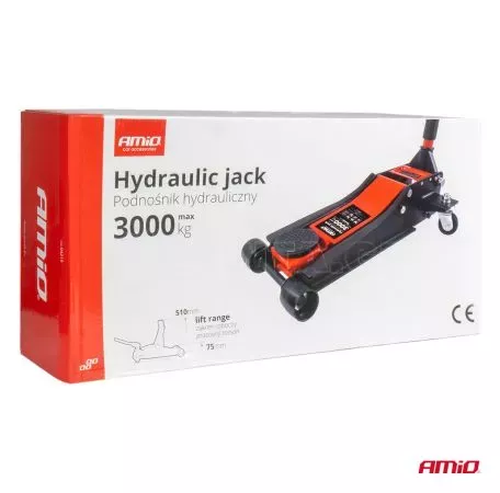 AMIO ΓΡΥΛΟΣ ΥΔΡΑΥΛΙΚΟΣ ΜΕ ΡΟΔΕΣ 3.000KG (ΥΨΟΣ 75-510mm) - 1 Τεμ. 04215/AM 