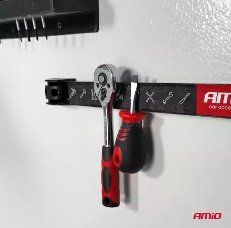 AMIO ΜΑΓΝΗΤΙΚΗ ΒΑΣΗ ΤΟΙΧΟΥ ΣΤΕΡΕΩΣΗΣ ΕΡΓΑΛΕΙΩΝ ΣΕ 3 ΛΩΡΙΔΕΣ 1x20cm/1x30,5cm/1x46cm AMIO - ΣΕΤ 3 ΤΕΜ.  04263/AM 