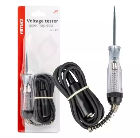 AMIO ΔΟΚΙΜΑΣΤΙΚΟ ΚΑΤΣΑΒΙΔΙ 6/24V (ΑΚΙΔΑ) HEAVY DUTY ΜΕ ΚΑΛΩΔΙΟ ΚΑΙ ΚΡΟΚΟΔΕΙΛΑΚΙ  - 1 ΤΕΜ. 04273/AM 