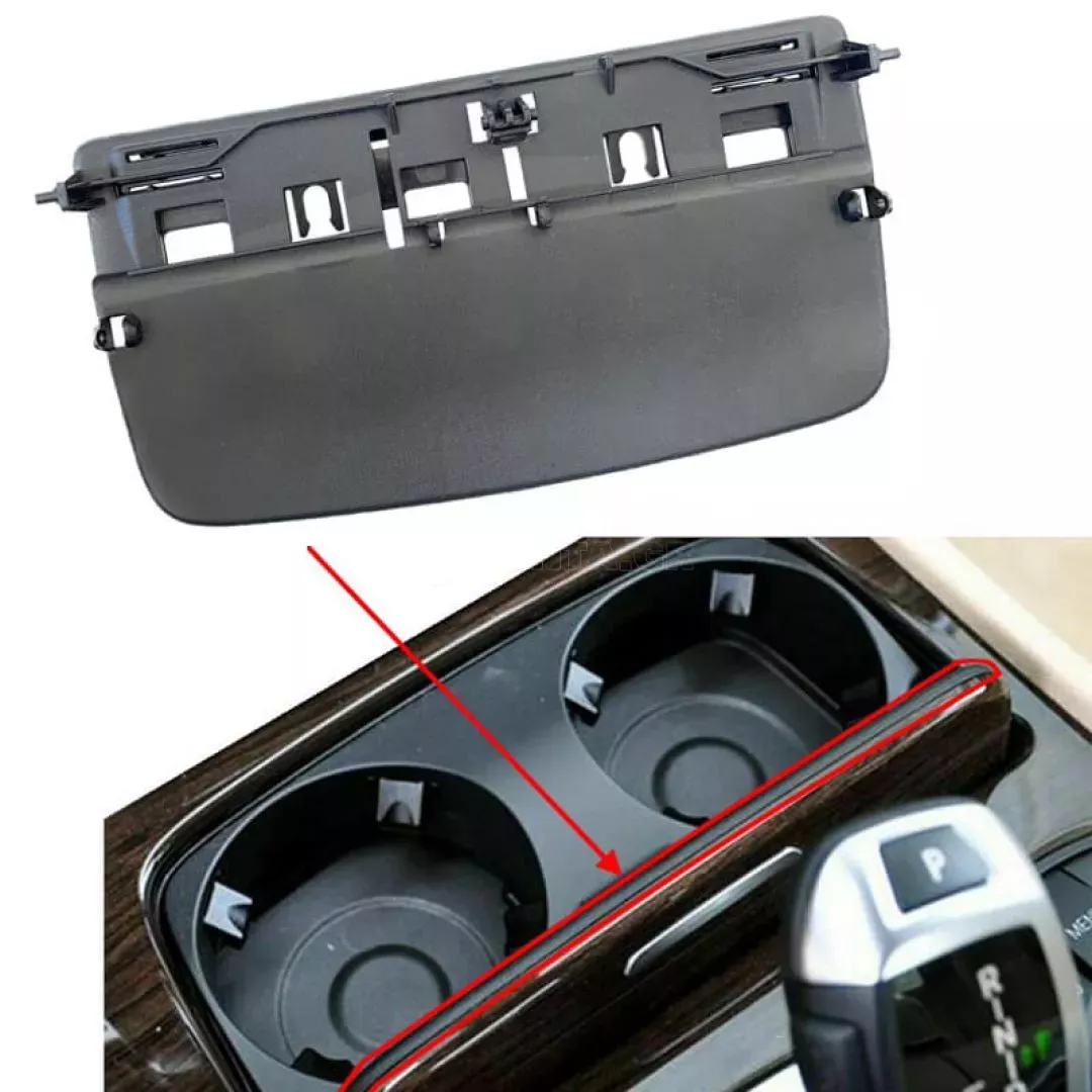 Καπάκι Ποτηροθήκης Εσωτερικό Για BMW Σειρά 7 F01 / F02 08-15 Μαύρο