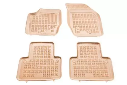 Λαστιχένια πατάκια Rezaw Plast για VOLVO XC90 (2002-2014) - τύπου σκαφάκι - μπεζ - 4τμχ. 