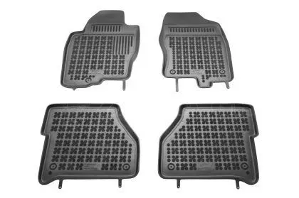 Λαστιχένια πατάκια Rezaw Plast για NISSAN Navara D40 (2005-2015) - τύπου σκαφάκι - 4τμχ.