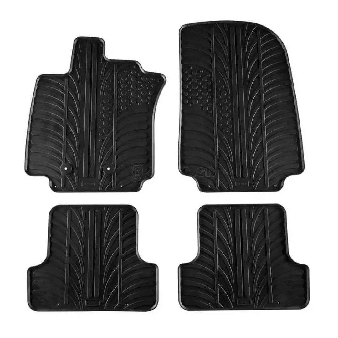 Πατάκια Αυτοκινήτου Gledring 0041 Renault Clio III 2005-2012 Μαύρο 4 Τεμάχια