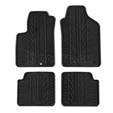 Πατάκια Αυτοκινήτου Gledring 0133 Fiat 500 2007-2012  Μαύρο 4 Τεμάχια 