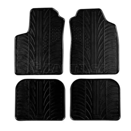 Πατάκια Αυτοκινήτου Gledring 0132 Fiat Panda 2003-2011 Μαύρο 4 Τεμάχια 