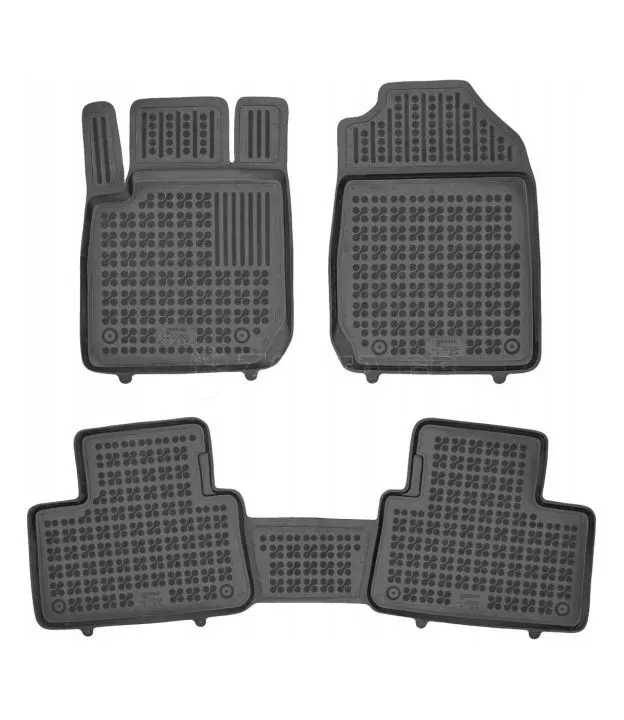 Λαστιχένια πατάκια Rezaw Plast για Isuzu D - Max (2020+) 2πορτο / μιάμιση τύπου σκαφάκι - 3τμχ.