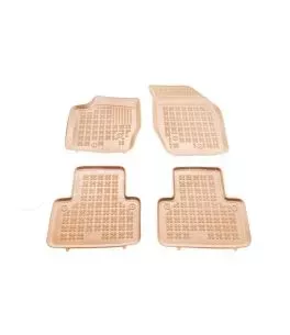 Λαστιχένια πατάκια Rezaw Plast για Volvo XC90 (2002+) - τύπου σκαφάκι - μπεζ - 4τμχ. 
