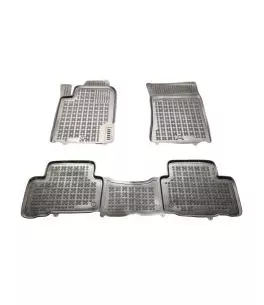 Λαστιχένια πατάκια Rezaw Plast για Ssangyong Rexton W (2015+) τύπου σκαφάκι - 3τμχ. 