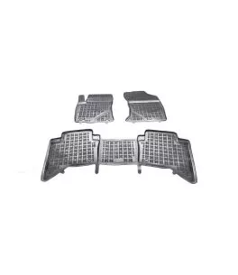 Λαστιχένια πατάκια Rezaw Plast για Toyota Hilux 4d (2014+) - τύπου σκαφάκι - 3τμχ. 
