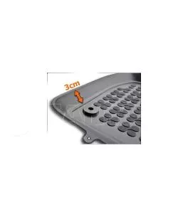 Λαστιχένια πατάκια Rezaw Plast για Chrysler Voyager (2001-2006) - τύπου σκαφάκι - 3τμχ. 