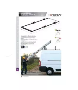 ROLLER 96cm ΜΕ ΠΛΑΙΣΙΟ ΠΡΟΕΚΤΑΣΗ 180cm ΓΙΑ ΜΠΑΡΕΣ ΜΑΥΡΕΣ KARGO + ΑΛΟΥΜΙΝΙΟΥ KARGO-PLUS U-7 1ΤΕΜ. 