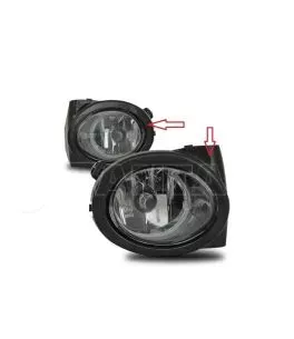 Καπάκια Προβολέα Εμπρός Πλαινά Για Bmw 3 E46 M3 & M-Tech 98-05 Μαύρα Αριστερό & Δεξί 2 Τεμάχια 