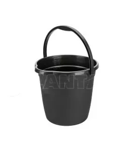 ΚΟΥΒΑΣ ΠΛΑΣΤΙΚΟΣ ΜΕ ΧΕΡΟΥΛΙ BUCKY 10L ΜΑΥΡΟΣ LAMPA - 1 ΤΕΜ. 