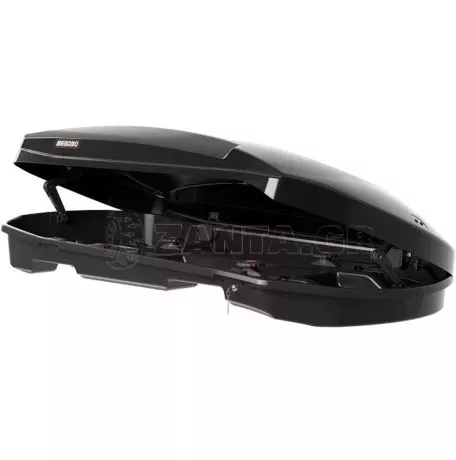MENABO ΜΠΑΓΚΑΖΙΕΡΑ ΟΡΟΦΗΣ SATELLITE 550 DUO BLACK MΕ ΔΙΠΛΟ ΑΝΟΙΓΜΑ ΣΕ ΜΑΥΡΟ ΧΡΩΜΑ ΜΕ ΓΥΑΛΙΣΤΕΡΗ ΥΦΗ MENABO - 1 ΤΕΜ. 14290/MB 