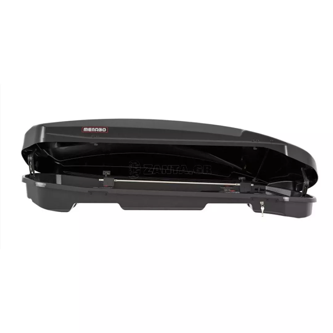 MENABO ΜΠΑΓΚΑΖΙΕΡΑ ΟΡΟΦΗΣ SATELLITE 550 DUO BLACK MΕ ΔΙΠΛΟ ΑΝΟΙΓΜΑ ΣΕ ΜΑΥΡΟ ΧΡΩΜΑ ΜΕ ΓΥΑΛΙΣΤΕΡΗ ΥΦΗ MENABO - 1 ΤΕΜ. 14290/MB